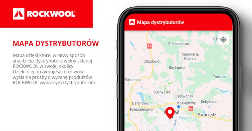 Mapa dystrybutorów ROCKWOOL